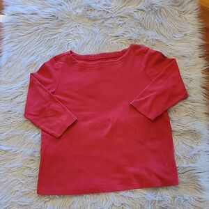 Coldwater creek womens red 3/4 sleeve shirt size medium‎